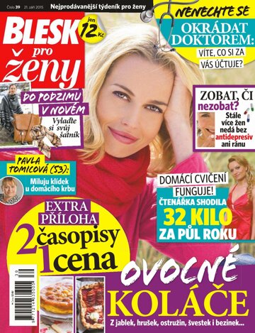 Obálka e-magazínu Blesk pro ženy 21.9.2015