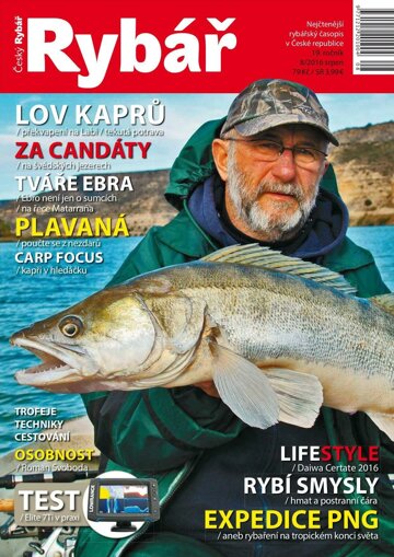 Obálka e-magazínu Český rybář 8/2016