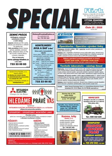 Obálka e-magazínu Special 19/2016