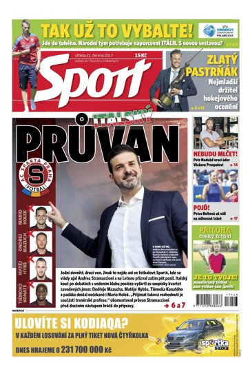 Obálka e-magazínu Sport 21.6.2017