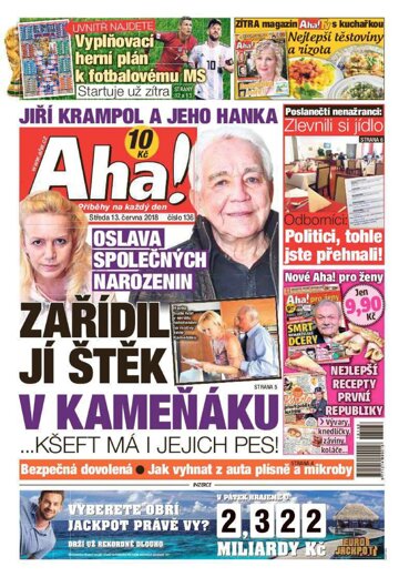 Obálka e-magazínu AHA! 13.6.2018