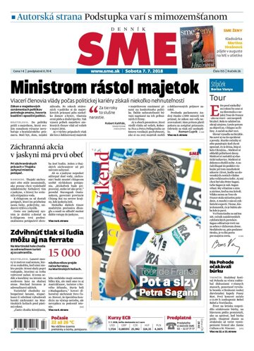 Obálka e-magazínu SME 7.7.2018