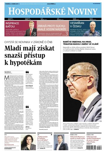 Obálka e-magazínu Hospodářské noviny 069 - 8.4.2019