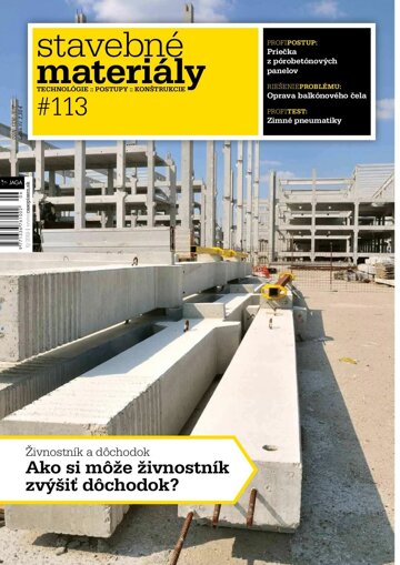 Obálka e-magazínu Stavebné materiály 6/2019