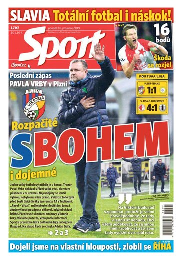 Obálka e-magazínu Sport 16.12.2019