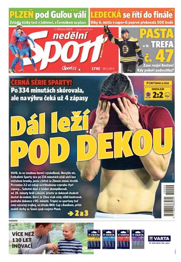 Obálka e-magazínu Nedělní Sport 1.3.2020