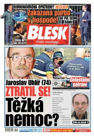 Obálka e-magazínu Blesk 2.6.2020