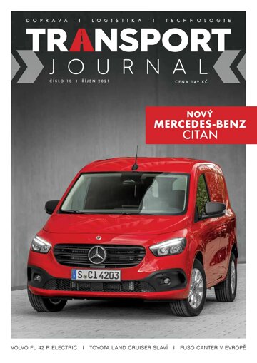 Obálka e-magazínu TRANSPORT Journal 10/2021