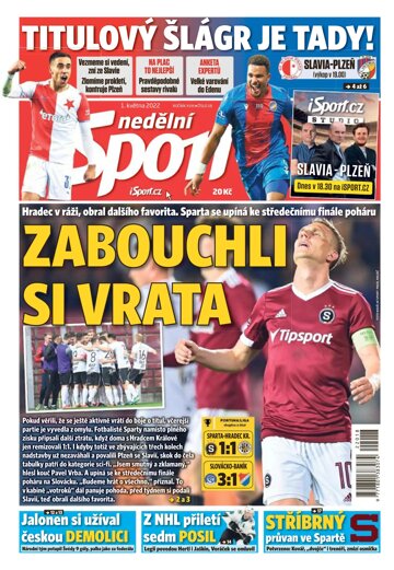 Obálka e-magazínu Nedělní Sport 1.5.2022