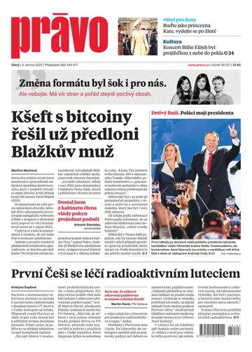 Obálka e-magazínu Deník Právo 3.6.2025