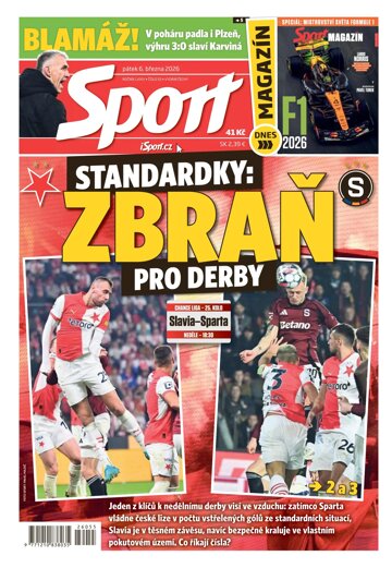 Obálka e-magazínu Sport 6.3.2026