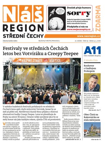Obálka e-magazínu Náš Region - Střední Čechy 18/2026