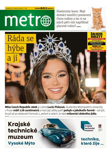 Obálka e-magazínu deník METRO 25.5.2026