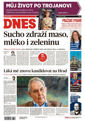 Obálka e-magazínu MF Dnes 20.8.2026