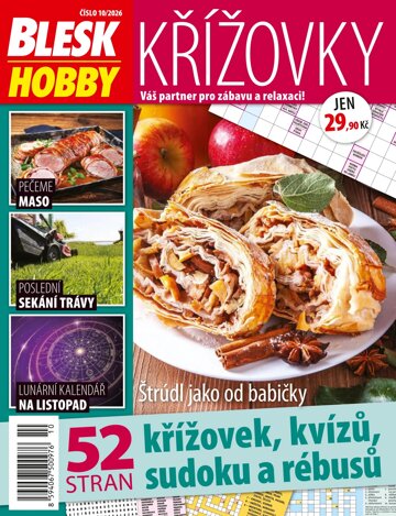 Obálka e-magazínu Blesk Hobby KŘÍŽOVKY 10/2026