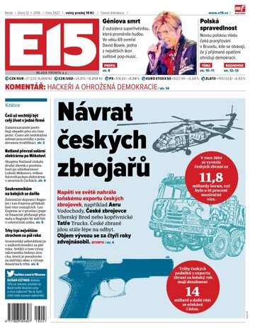 Obálka e-magazínu E15 12.1.2016