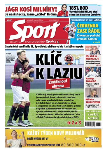 Obálka e-magazínu Sport 9.3.2016