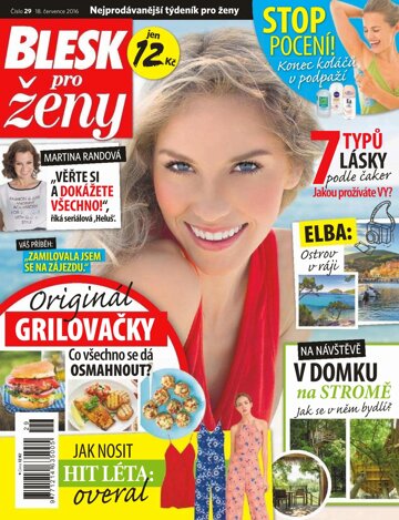 Obálka e-magazínu Blesk pro ženy 18.7.2016