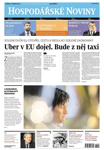 Obálka e-magazínu Hospodářské noviny 246 - 21.12.2017