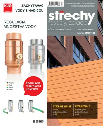 Obálka e-magazínu Střechy-Fasády-Izolace 4/2018