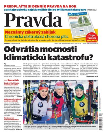 Obálka e-magazínu Pravda 17. 12. 2018