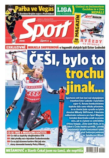 Obálka e-magazínu Sport 1.3.2019