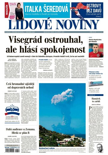 Obálka e-magazínu Lidové noviny 4.7.2019