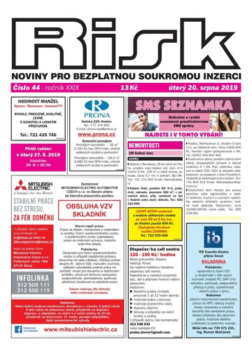 Obálka e-magazínu Risk 44/2019