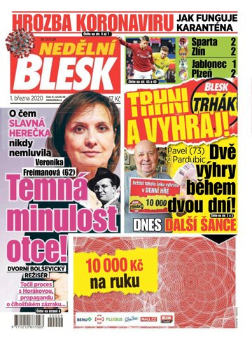 Obálka e-magazínu Nedělní Blesk 1.3.2020