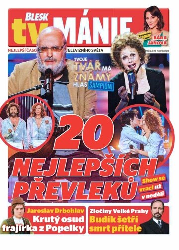 Obálka e-magazínu Blesk Tv manie 20.3.2021