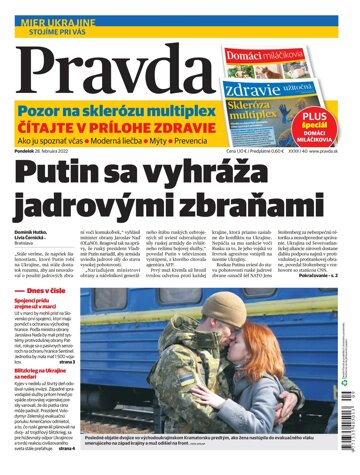 Obálka e-magazínu Pravda 28. 2. 2022