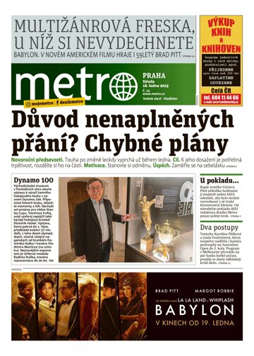 Obálka e-magazínu deník METRO 18.1.2023