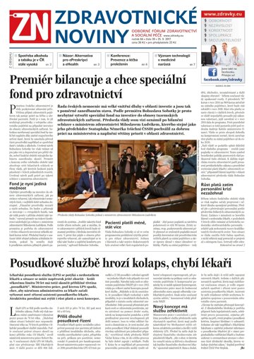 Obálka e-magazínu Ze Zdravotnictví 39/2017