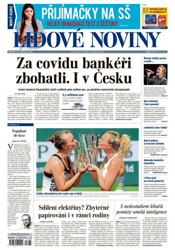 Obálka e-magazínu Lidové noviny 20.3.2023