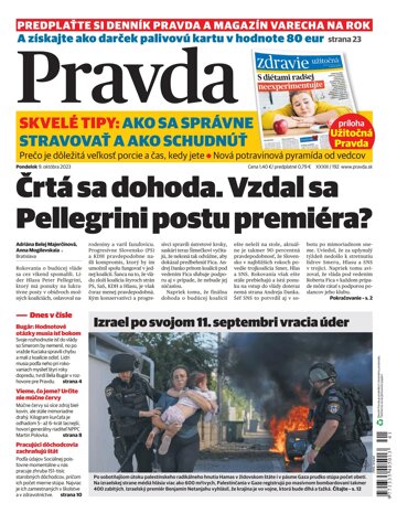 Obálka e-magazínu Pravda 9. 10. 2023