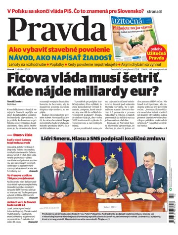 Obálka e-magazínu Pravda 17. 10. 2023