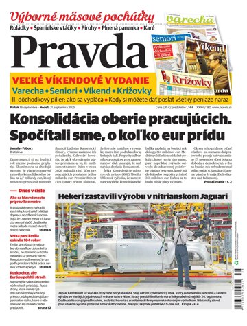 Obálka e-magazínu Pravda 19. 9. 2025