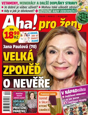 Obálka e-magazínu AHA! pro ženy 44/2025