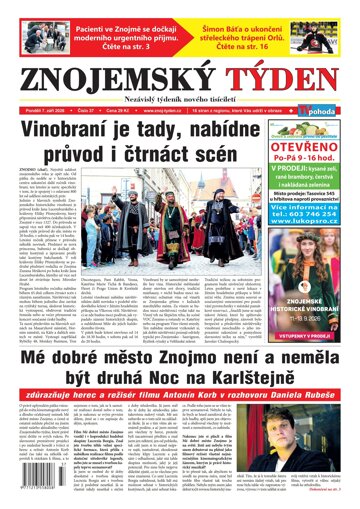 Obálka e-magazínu Znojemský týden 37/2026