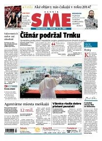 Obálka e-magazínu SME 27.12.2013
