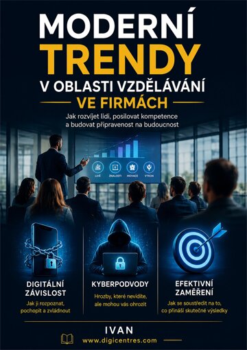 Obálka knihy Moderní trendy v oblasti vzdělávaní ve firmách.