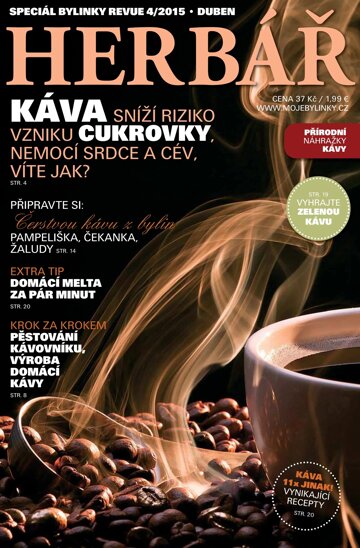 Obálka e-magazínu Herbář 4/15 káva