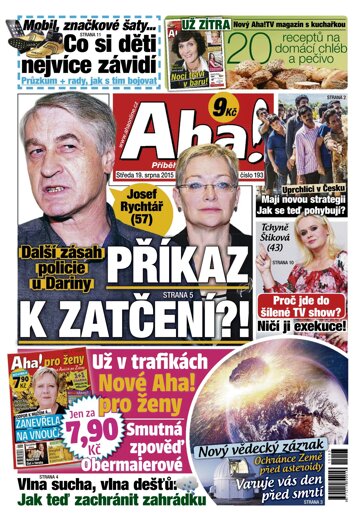 Obálka e-magazínu AHA! 19.8.2015