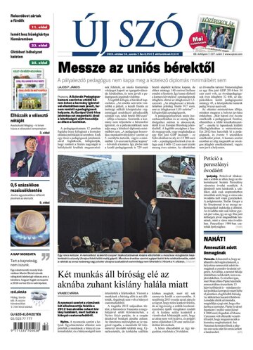 Obálka e-magazínu Új Szó 14.10.2015