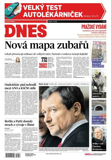 Obálka e-magazínu MF Dnes 7.3.2018