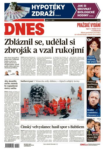 Obálka e-magazínu MF Dnes 11.1.2019