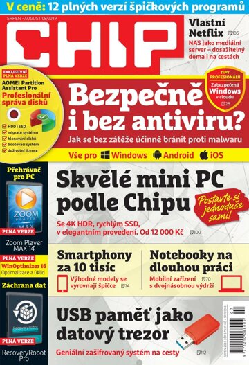 Obálka e-magazínu CHIP 8/2019