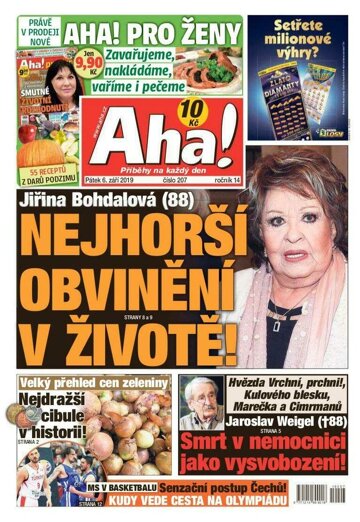 Obálka e-magazínu AHA! 6.9.2019