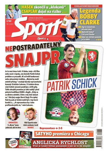 Obálka e-magazínu Sport 9.10.2019