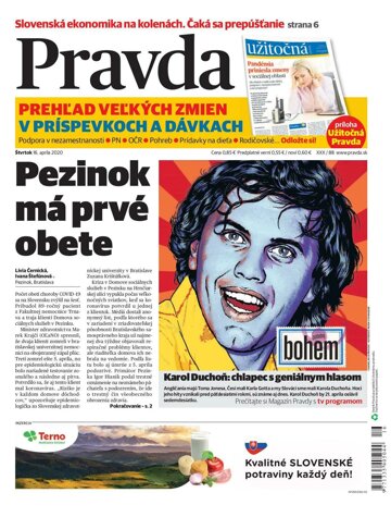 Obálka e-magazínu Pravda 16. 4. 2020